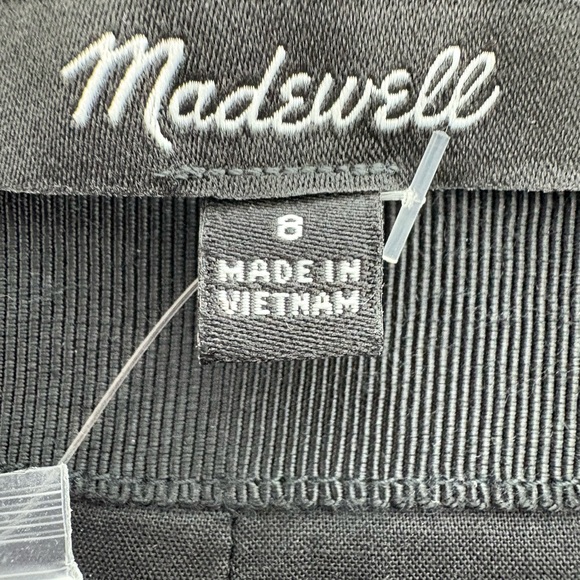 Madewell Black Button-Front Midi Skirt - Picture 8 of 11